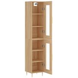  Visoka komoda hrasta sonome 34,5x34x180cm od konstruiranog drva | shoptok.hr
