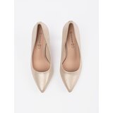 GOODIN Beige shiny stiletto pumps | Shoptok.si