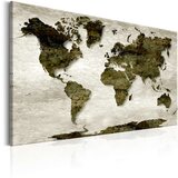  Slika - World Map: Green Planet 60x40 Cijene