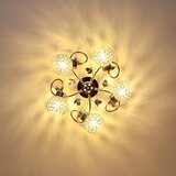  plafonski luster sophia 5xE27/15W/230V sjajni hrom/prozirno staklo | Eponuda.com