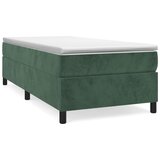 Maison Chic Box spring postelja - Vzmetna postelja z vzmetnico temno zelena 90x200 cm žamet SL19061, (21893885) Cene