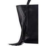 Fashion Hunters Black roomy eco leather shopper bag | Shoptok.si
