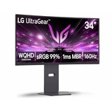 LG Monitor 34G600A 34"/VA,zakrivljen/3440x1440/160Hz/1ms MBR/HDMIx2,DP,USB/G-sync/VESA/zvucnici/crna Cene