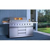 Buschbeck Kuhinja s plinskim žarom Bristol (Do x Š x V: 214 x 60 x 119 cm, Glavna površina za peko: 96 x 45 cm, Število gorilnikov: 6) | Shoptok.si