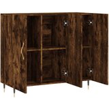  Komoda boja dimljenog hrasta 90 x 34 x 80 cm konstruirano drvo | shoptok.hr