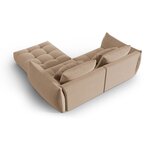 Micadoni Bež kotna sedežna garnitura iz tkanine bouclé (s kotom po izbiri) Bloom – Home | Shoptok.si