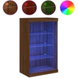 vidaXL Komoda s LED svjetlima boja smeđeg hrasta 60 5x37x100 cm | shoptok.hr
