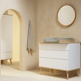 Qu-ax trokrilni ormar flow white & oak | shoptok.hr