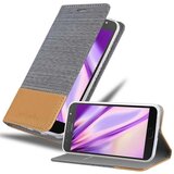 Cadorabo Ohišje, združljiv z Motorolo v svetlo sivo rjavi barvi - zaščitni pokrov z magnetnim zapiranjem, stoječo funkcijo in režo za kartico, (20572256) | Shoptok.si