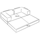 Atelier Del Sofa Kutna sofa Comfort Mini, 190x95x75 cm, Antracit | Eponuda.ba