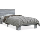  Okvir za krevet boja hrasta 100x200cm konstruirano drvo i metal | shoptok.hr