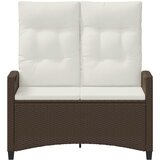  Vrtna klupa Smeđa i krem 105 x 60 x 112 cm Čelik i poliester | Eponuda.com