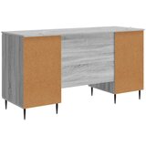  Stol s policom Siva sonoma 142 5 x 50 x 75 cm Konstruirano drvo - Siva sonoma | shoptok.hr