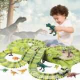 LocoShark Loco Dinosaur Track - Otroška avtomobilska steza z dinozavri (288 kosov) - 1+1 GRATIS Cene