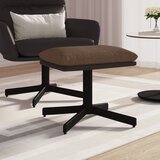 The Living Store Stolček za noge rjav 60x60x36 cm blago in umetno usnje - Stolček Za Noge, (21482466) | Shoptok.si
