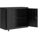 Ormarić za spise crni 90 x 40 x 70 cm čelični | shoptok.hr