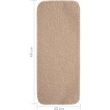  Protuklizni otirači za stepenice 15 kom 60x25 cm bež pravokutni | shoptok.hr