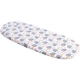Medi Partners Fitted sheet for a stroller - cotton - Gray hedgehogs | Shoptok.si