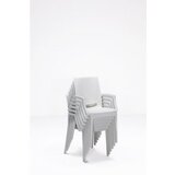 Hanah home baštenski set rattan 80x80 small lux masa takimi white | ePonuda.com