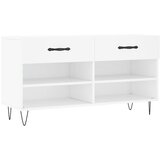 Maison Chic Klop za čevlje - Sedež za čevlje bela 102x35x55 cm inženirski les, (21777767) | Shoptok.si