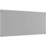 vidaXL Kuhinjski Backsplash Svetlo siva Steklo 110 x 50 cm Vzdržljiv | Shoptok.si