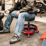  Radni okretni stol s policom i 4 univerzalne kotačiće, nosivost 150 kg, podesiva visina | shoptok.hr