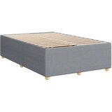 vidaXL Boxspring postelja z vzmetnico svetlo siva 120x190 cm blago | Shoptok.si