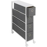 Maximex Bijelo-siva polica na kotačićima 20x79 cm - | shoptok.hr
