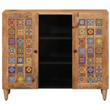  Kreveta s policom Prirodna 90 x 33 5 x 75 cm Čvrsto drvo manga - Prirodna | shoptok.hr