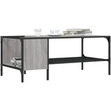 Furnova Klubska mizica z regalom siva sonoma 100x51x40 cm inž. les, (21915172) | Shoptok.si