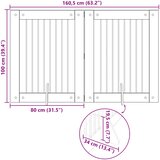  Vrata za pse s postoljem 2 pcs Hrast sonoma 80 x 100 cm | shoptok.hr