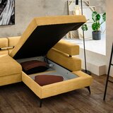 Hom`in KOTNA SEDEŽNA GARNITURA, šenilja barve karija | Shoptok.si