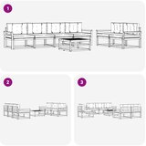  Set vanjskih sofa 6 kom. Bijela i bež | shoptok.hr