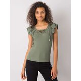 Italy Moda Blouse-DHJ-BZ-13301.34P-khaki | ePonuda.com