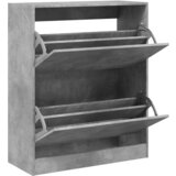 vidaXL Ormarić za cipele boja betona 80x34x96,5 cm konstruirano drvo Cijene