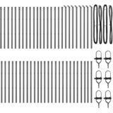  Stup za ogradu 52 pcs Siva 3,2 x 3,2 x 120 cm | shoptok.hr