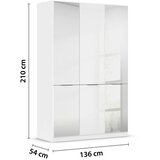 Modern Living Omara Za Oblačila Max, Bela | Shoptok.si