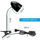 Aigostar Stona lampa sa stezaljkom 1xE27/11W/230V crna/hrom | Eponuda.com