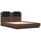  Okvir za krevet s uzglavljem boja smeđeg hrasta 120x190 cm | Eponuda.com