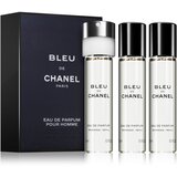 Chanel Bleu de 3x 20 ml parfumska voda polnilo 60 ml za moške Cene