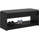  Klupa za hodnik s jastukom Crni hrast 100 x 38 x 46 cm | shoptok.hr