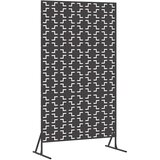  Zaslon za privatnost 100 x 50 x 180 cm Čelik Crna | shoptok.hr