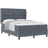  Krevet s opruga kutije Tamno siva 200 x 140 cm Baršun | shoptok.hr