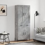  Visoka komoda siva betona 69,5x34x180 cm od konstruiranog drva | shoptok.hr