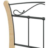  Za krevet crni metalni 90 x 200 cm | shoptok.hr