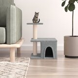 vidaXL Penjalica za mačke sa stupovima za grebanje svjetlosiva 48 cm | shoptok.hr