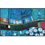 wash+dry PREDPRAŽNIK Stadt in Blau 50/75 cm potiskano modra, večbarvno | Shoptok.si