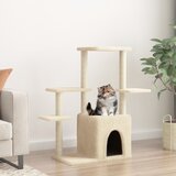 vidaXL Penjalica za mačke sa stupovima za grebanje krem 97 5 cm | shoptok.hr