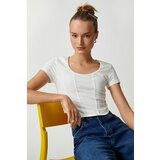 Koton T-Shirt - Ecru - Slim fit Cene
