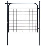 vidaXL vrtna vrata za ogradu 100x100 cm antracit | shoptok.hr